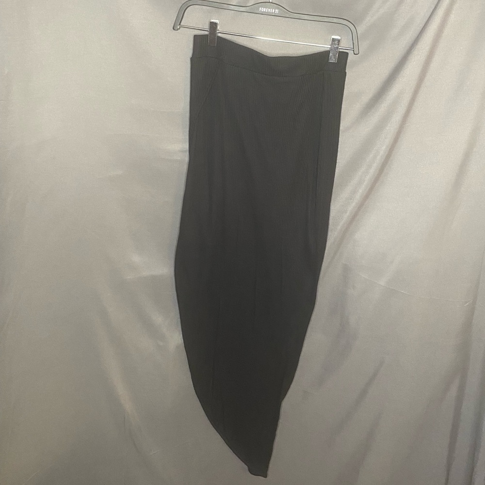 Black wrap skirt